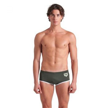 아레나 남녀공용 수영바지 원 로우 웨스트 빅 로고 008549 다크 세이지 화이트 10605941
