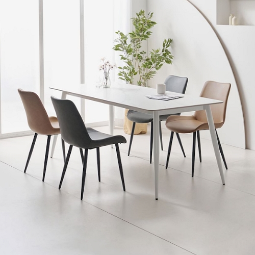 라로퍼니처 오스틴 포세린 통세라믹 식탁 1800 (의자4개)_이미지