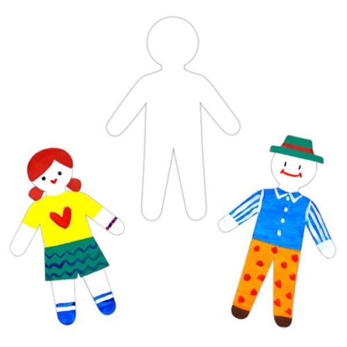 알티피아 교보문고 생활모음 미술놀이 모양종이 디오메 사람 WD08A0A_이미지