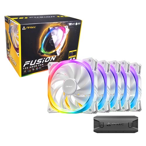Antec FUSION 120 ARGB (컨트롤러/5팩, 화이트)