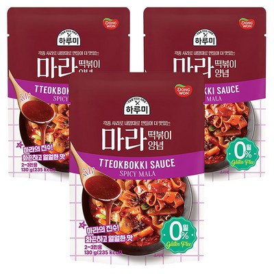 동원F&B 하루미 마라 떡볶이 양념 130g (3개)_이미지