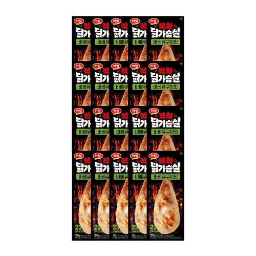하림 직화닭가슴살 바베큐구이맛 100g (20개)_이미지