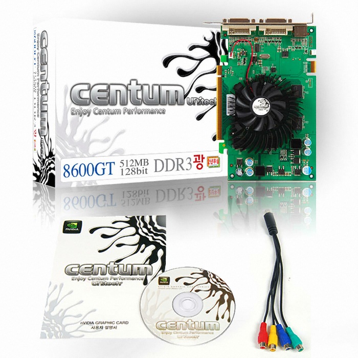 유니텍전자 지포스 8600GT CENTUM 광 DDR3 512MB_이미지