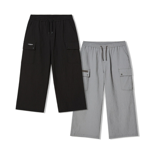 여성 하이드 플리츠 카고 와이드 팬츠 LW253WL750