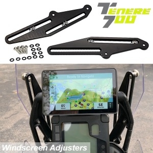야마하 오토바이 앞 유리 측면 디플렉터 핸드 쉴드 프론트 윈드 디플렉터 Tenere 700 XT700Z T700 <b>T7</b> 하나 회색