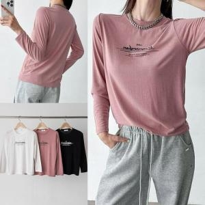 셀러허브 여성 마카리멤버라운드티셔츠 509V288S 빅사이즈 여성의류_이미지