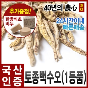 토종 백수오300g 3년근 특싸이즈 하수오 백하수오