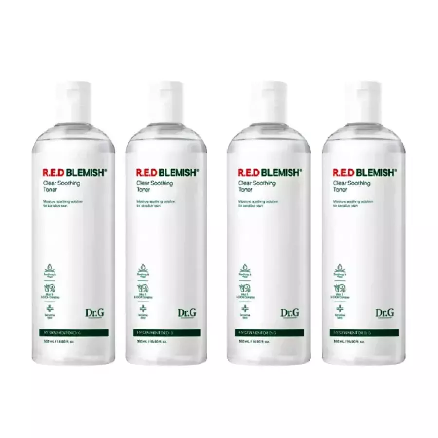 닥터지 레드 블레미쉬 클리어 수딩 토너 500ml (4개)_이미지