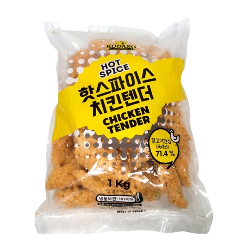 조흥 코다노 핫스파이스 치킨텐더 1kg이미지입니다. 누르면 해당 게시물로 새창이동합니다.