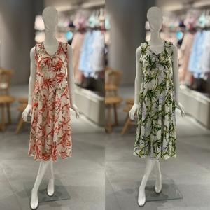 비너스 파스텔 플라워 레이온 컵드레스 VGN7023