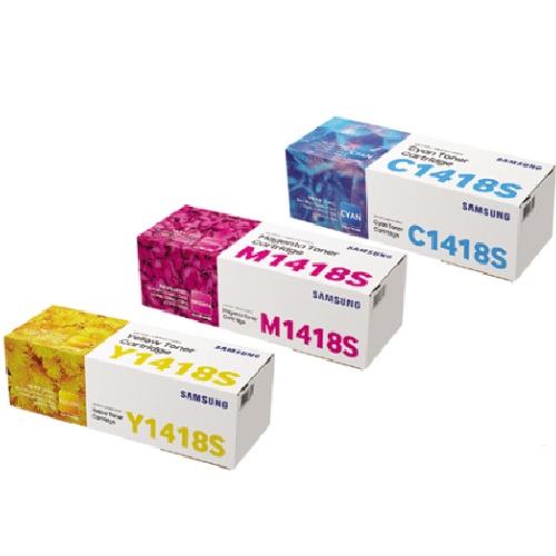 삼성전자 정품 CLT-C1418S, CLT-M1418S, CLT-Y1418S 3색 세트