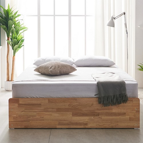 동서가구 이즈 레스트 원목 4서랍 수납 침대 Q (매트별도)_이미지