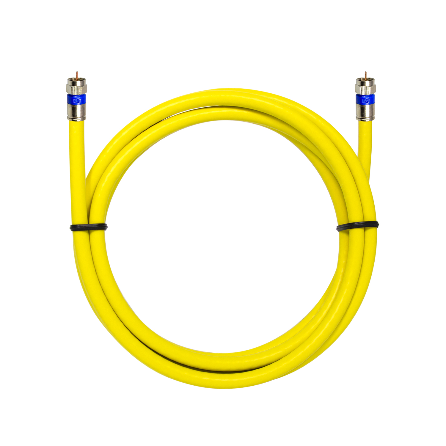 탑라인에이치디 HDTOP 국산 RF TO RF 안테나 5C 옐로우 동축 케이블 (HT-ZYRR100, 10m)_이미지