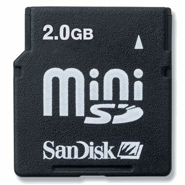 Sandisk mini SD (2GB)