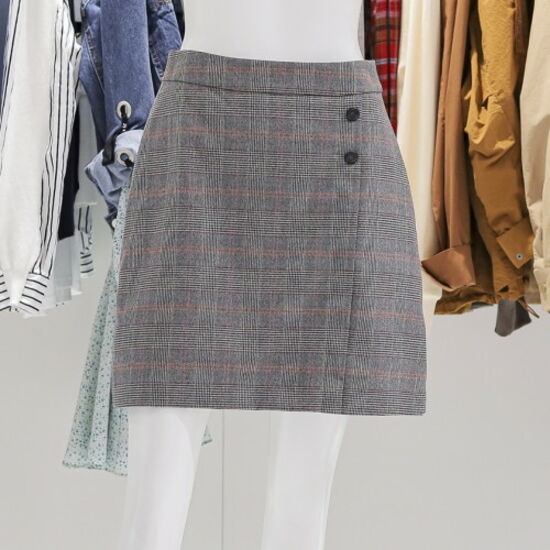 비지트인뉴욕 랩에어라인미니스커트 VX9SR02