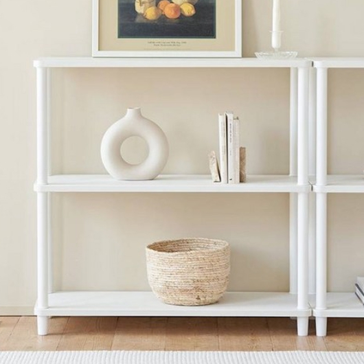 룸앤홈 데일리 사각 라운드 3단 선반 800