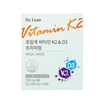 닥터린 초임계 <b>비타민</b><b>K2</b> D3 프리미엄 300mg 30정