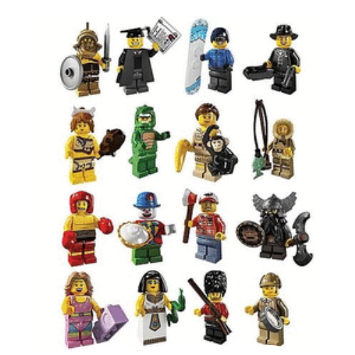 레고 ㅤ미니 피규어 시리즈 시즌5 16종 세트 (8805) (해외구매)_이미지