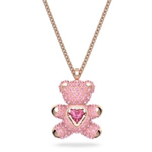스와로브스키 여성 Teddy Heart 로즈골드 목걸이_5642976