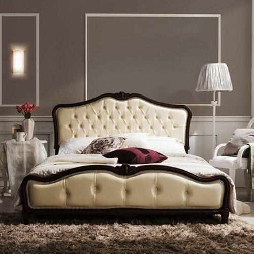  웨스트프롬 빈티지쉬폰 침대 베이지 Q [F7]