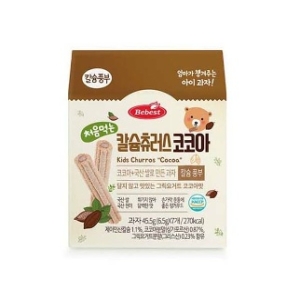 베베스트 처음먹는 칼슘 츄러스 코코아 45.5g (3개)_이미지