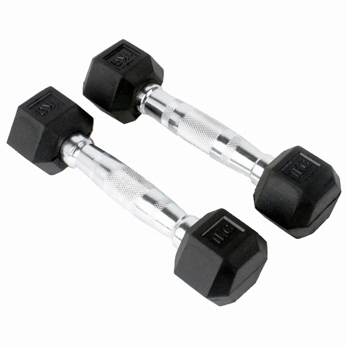 바디스톤 육각고무아령 세트 (35kg, 2개)_이미지