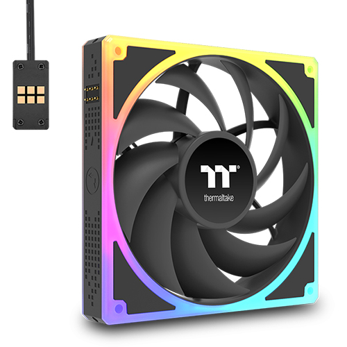 써멀테이크 TOUGHFAN EX 140 ARGB Sync (3팩, 블랙)_이미지