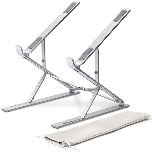 쿠팡 홈플래닛 NB04FDSV 2단 접이식 노트북 거치대_이미지