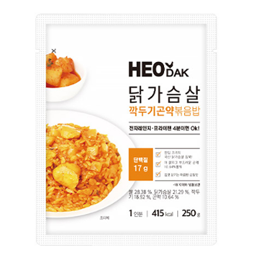 허닭 깍두기 곤약볶음밥 250g (40개)_이미지