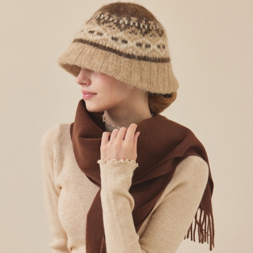 매긴 노르딕 니팅 울 버킷 햇_PBMF5W1AC9031_이미지