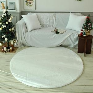 샤이닝홈 샤인러그 밍크감촉 극세사 원형카페트 (100cm)_이미지