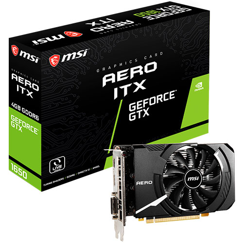 MSI 지포스 GTX 1650 에어로 ITX D6 4GB