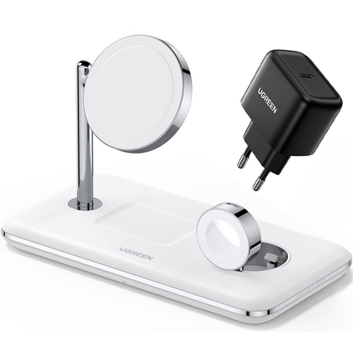 3in1 맥세이프 무선충전기+PD 25W 충전기 세트