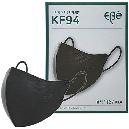 폴리테크 하이클래스 슬림뷰티라인 KF94 대형 블랙