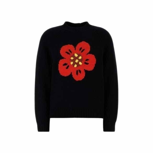 겐조 보크 플라워 니트 블랙 여성 FF6 2PU719 3LA 99J