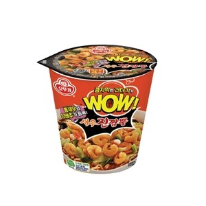 오뚜기 WOW 새우 <b>진짬뽕</b> 컵 80g