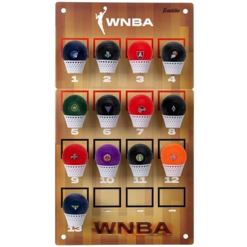 프랭클린 Sports WNBA 농구 후프 트래커 미니 농구공이 있는 라이선스 스탠딩 모든 팀 포함 2663744