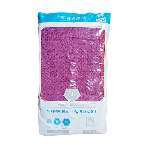 송월타월 빅다이아몬드 때밀이80 (10장)_이미지