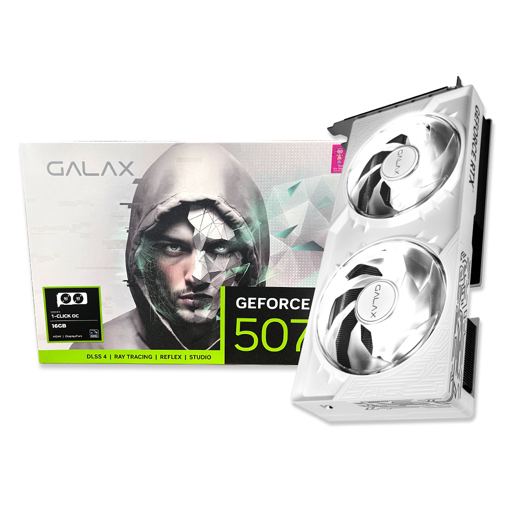 갤럭시 GALAX 지포스 RTX 5070 Ti WHITE 2X OC D7 16GB