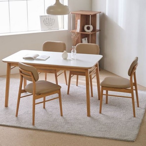 파로마 조앤 세라믹 원목 식탁 1400