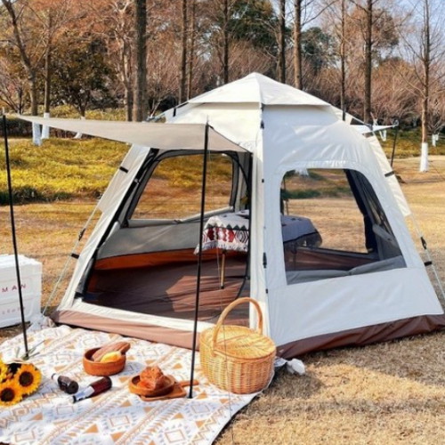 가남 자동 원터치 텐트 육각 돔텐트 3~4인용