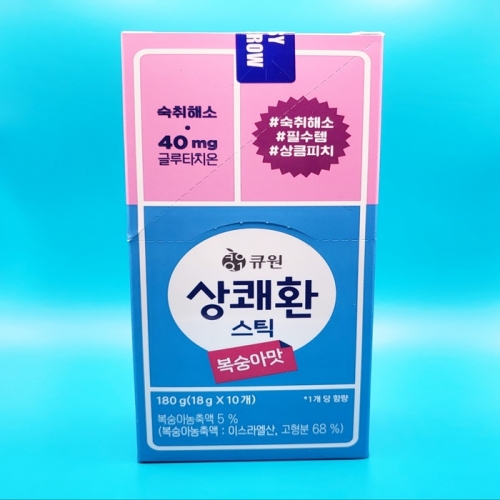 삼양사 큐원 상쾌환 스틱형 복숭아맛 18g (20개)