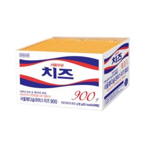 서울우유 체다 슬라이스 치즈 900g (1개)