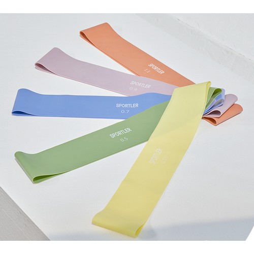 스포틀러 루프밴드 라텍스 (5단계, 썬셋핑크)