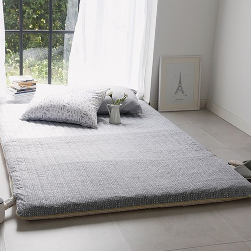 더블샵 사각누빔 모던그레이 온수매트 커버