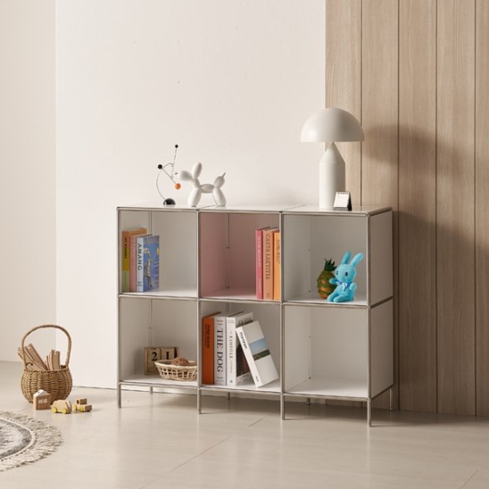 N1591 2단 모듈 스틸 책장 1050