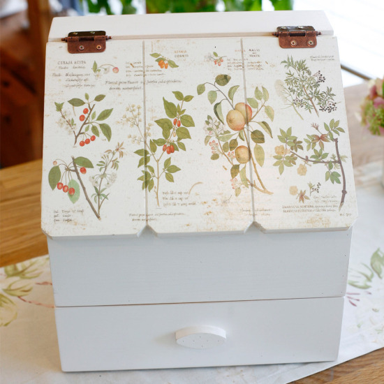 서운아트 루미아 플랜트 플로라 원목 서랍 수납함 ST-203