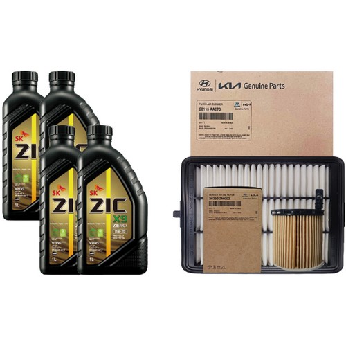 제로 X9 0W20 4L + 순정필터 현대 아반떼 CN7 1.6 가솔린