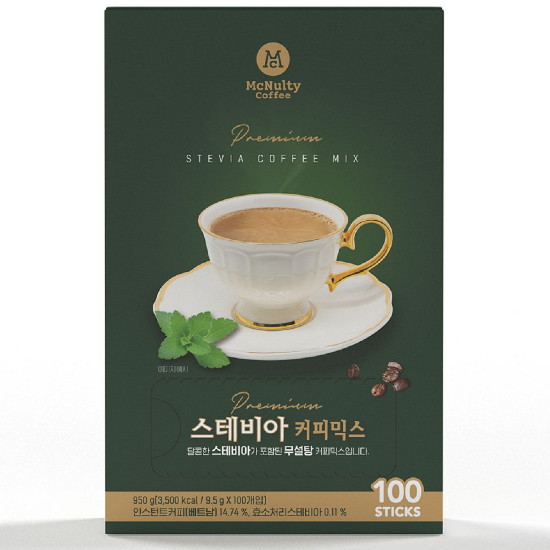 한국맥널티 스테비아 커피믹스 100T (6개)