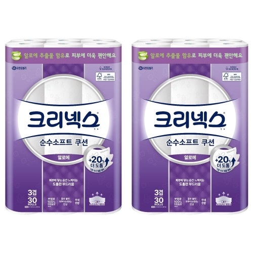 순수 소프트 쿠션 알로에 27m (30롤)
